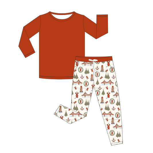 East Coast Christmas Bamboo Pajamas - Adult Sizes